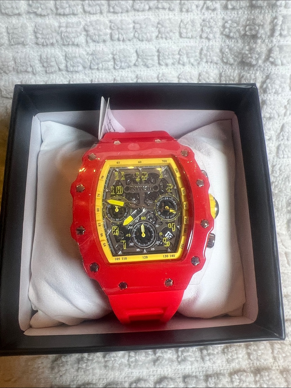 Invicta Red and Yellow Men's Chronograph Watch